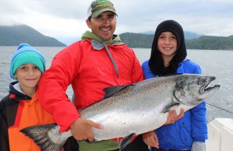 On the water with Tofino Fish Guides.